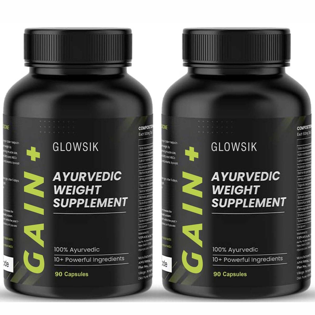     			GLOWSIK Capsules For Weight Gain ( Pack of 2 )