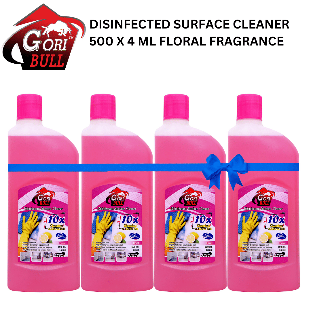 GORIBULL GORIBULL Disinfectant Floor Cleaner FLORAL 2000 mL Pack Of 4 GORIBULL GORIBULL Disinfectant Floor Cleaner FLORAL 2000 mL Pack Of 4