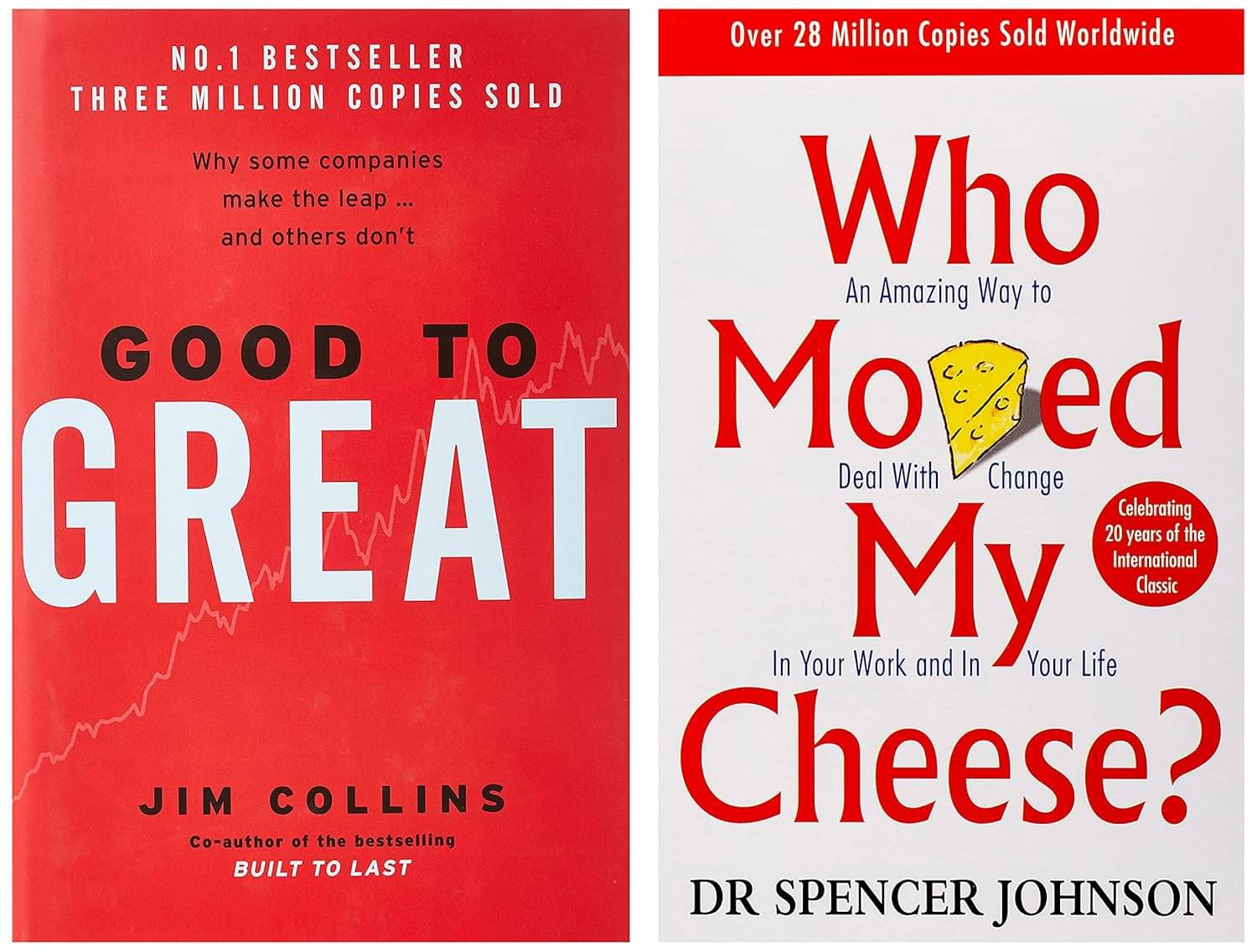     			Good To Great & Who Moved My Cheese ​ By Jim Collins  &  Dr Spencer Johnson
