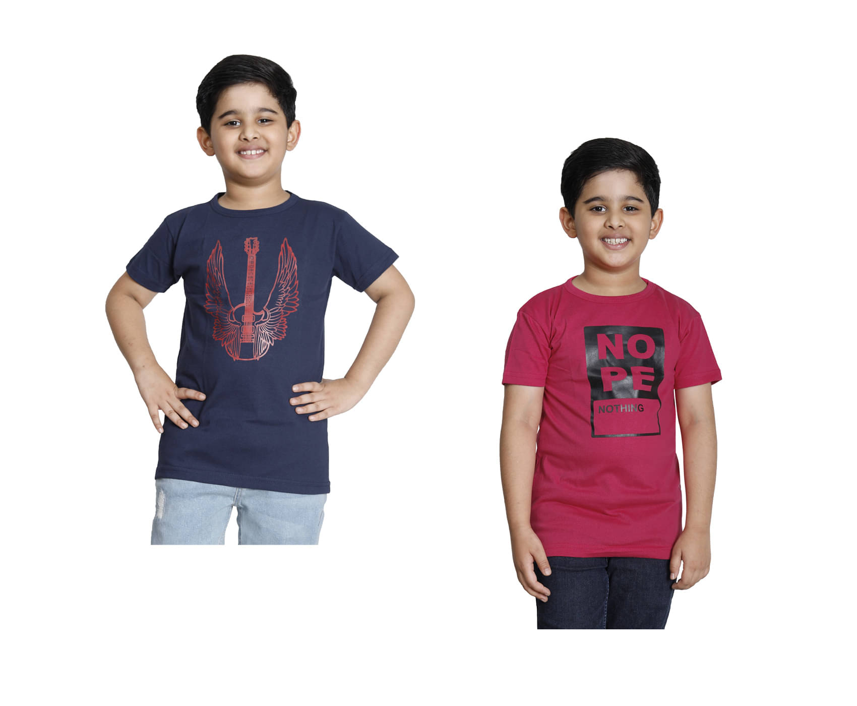     			IndiWeaves Pack of 1 Boys Cotton T-Shirt ( Multicolor )