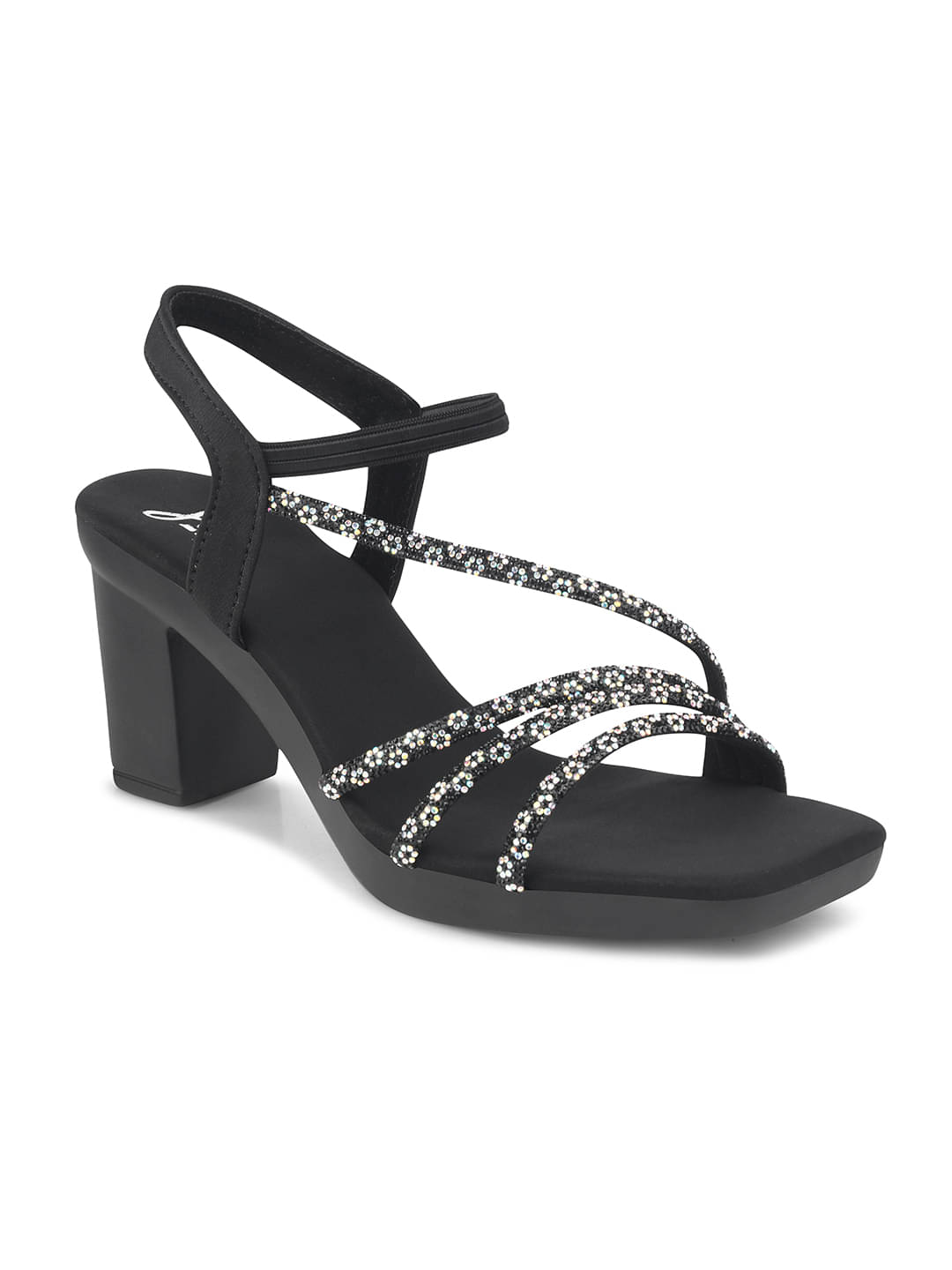 JM Looks Black Women's Sandal Heels JM Looks Black Women's Sandal Heels