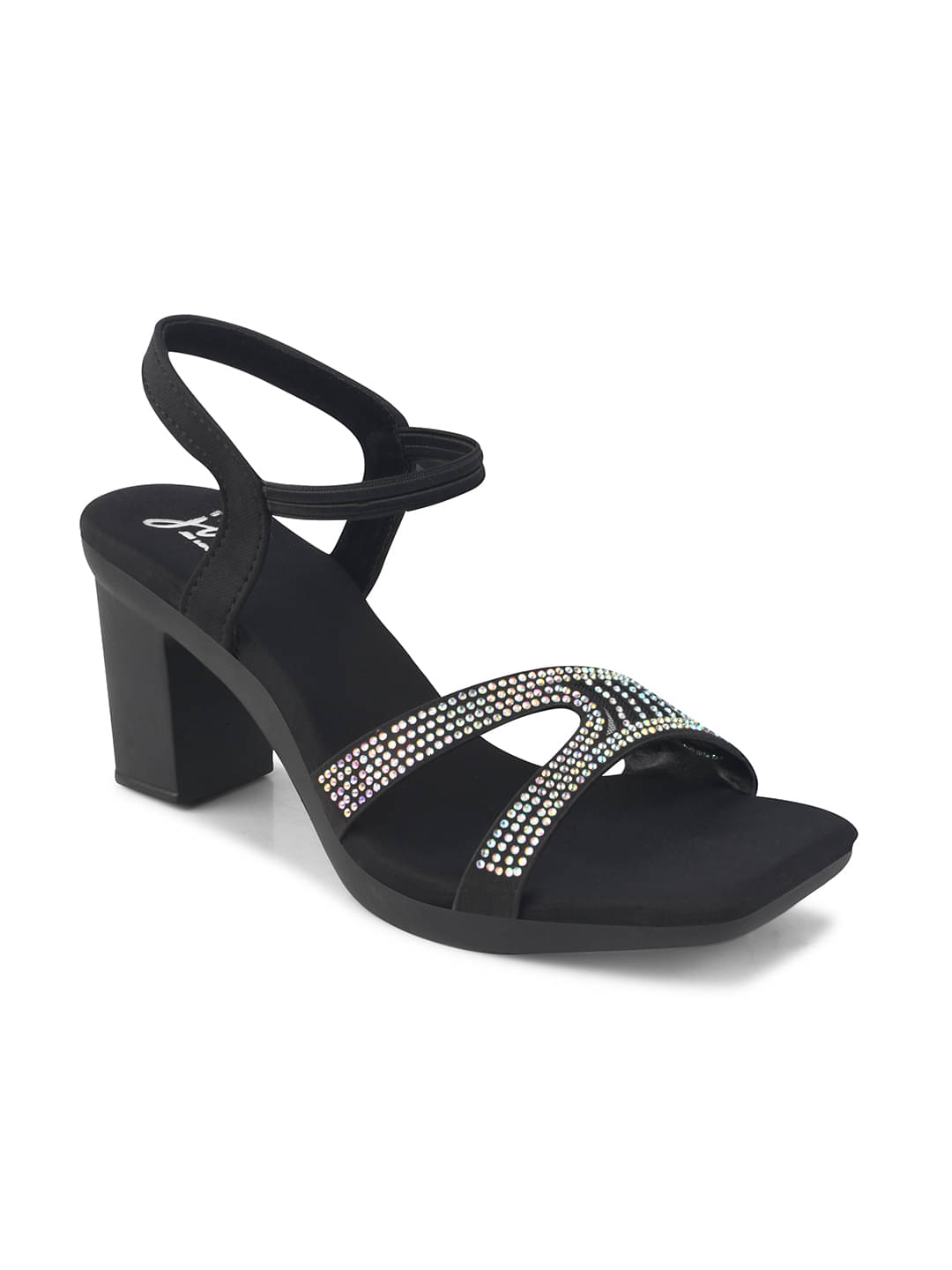 JM Looks Black Women's Sandal Heels JM Looks Black Women's Sandal Heels