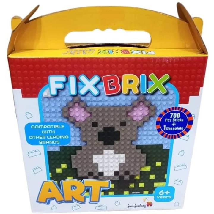     			Kids Mandi - Fun Factory Fix Brix Art | 700-Piece Creative Learning Blocks Set for Kids | Building Fun