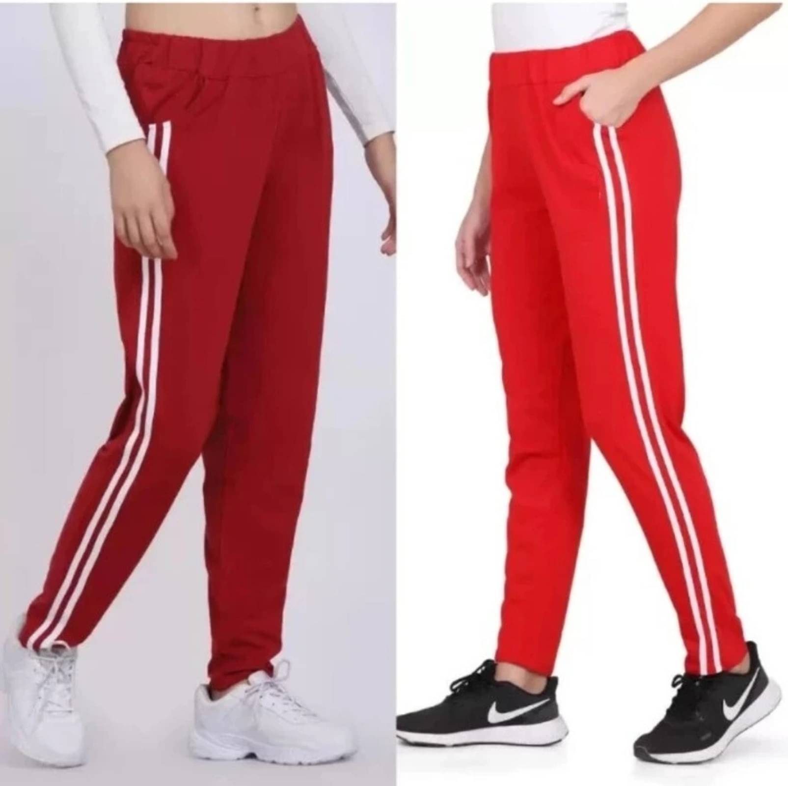     			L Fashion Jeans Pack of 2 Cotton Blend Regular Women's Casual Pants ( Multicolor )