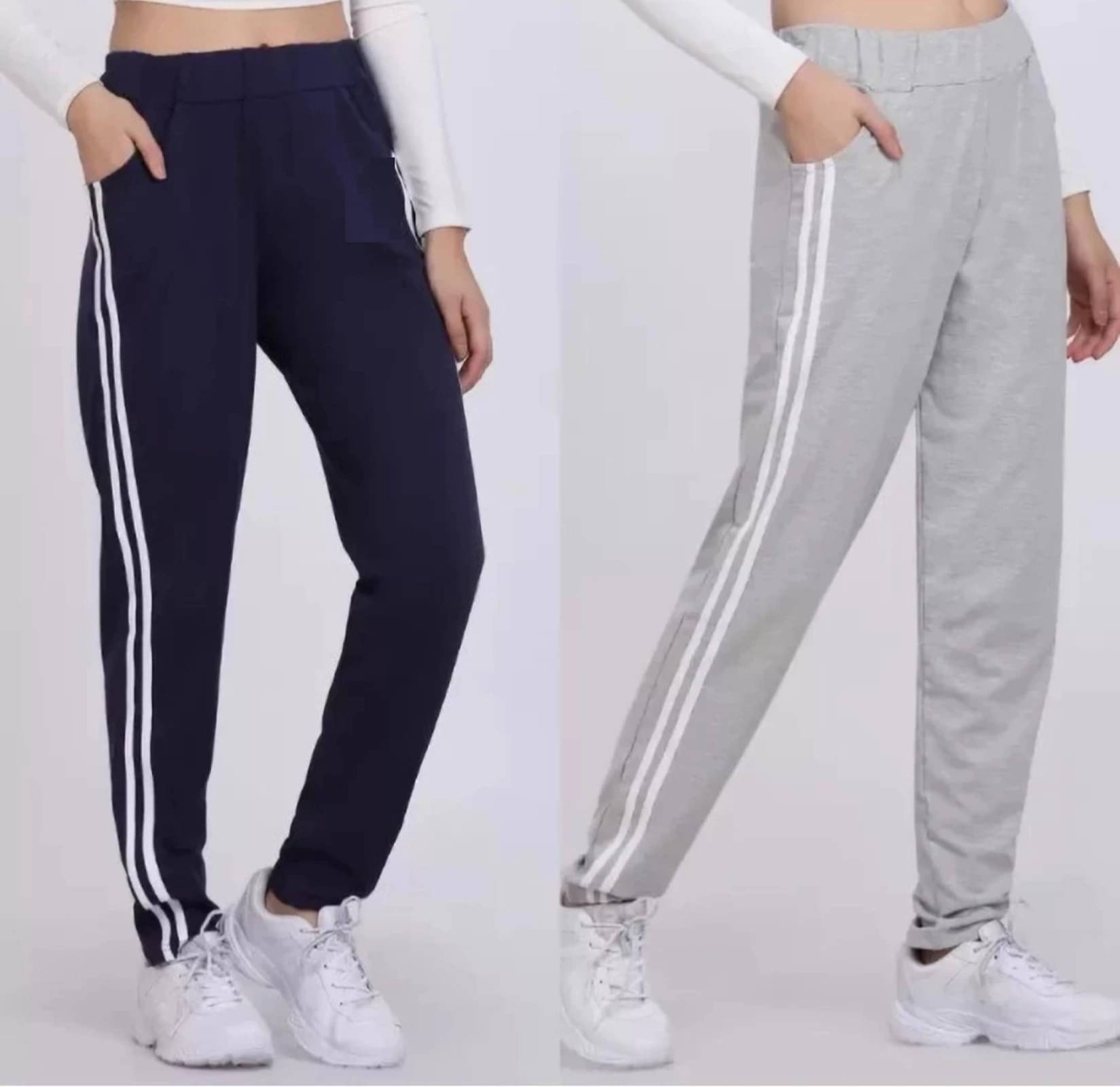     			L Fashion Jeans Pack of 2 Cotton Blend Regular Women's Casual Pants ( Multicolor )