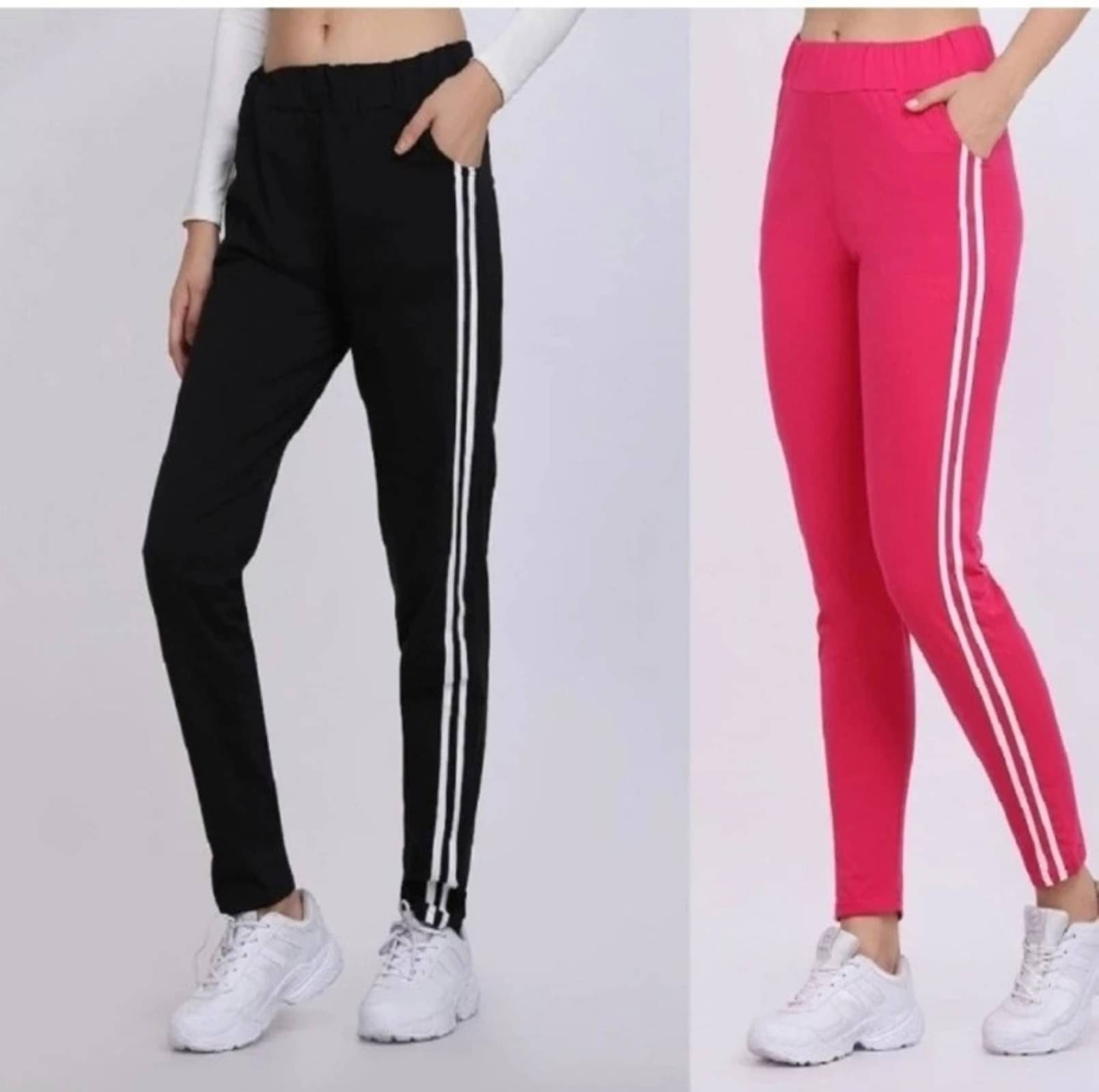    			L Fashion Jeans Pack of 2 Cotton Blend Regular Women's Casual Pants ( Multicolor )