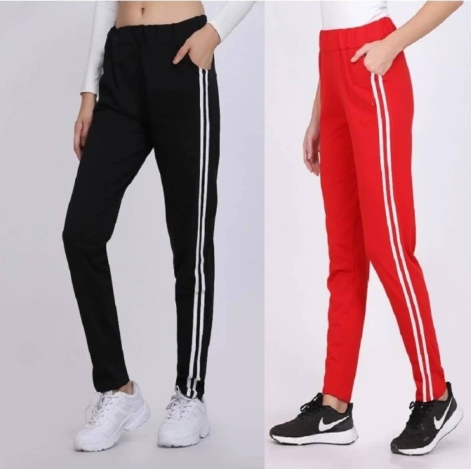     			L Fashion Jeans Pack of 2 Cotton Blend Regular Women's Casual Pants ( Multicolor )