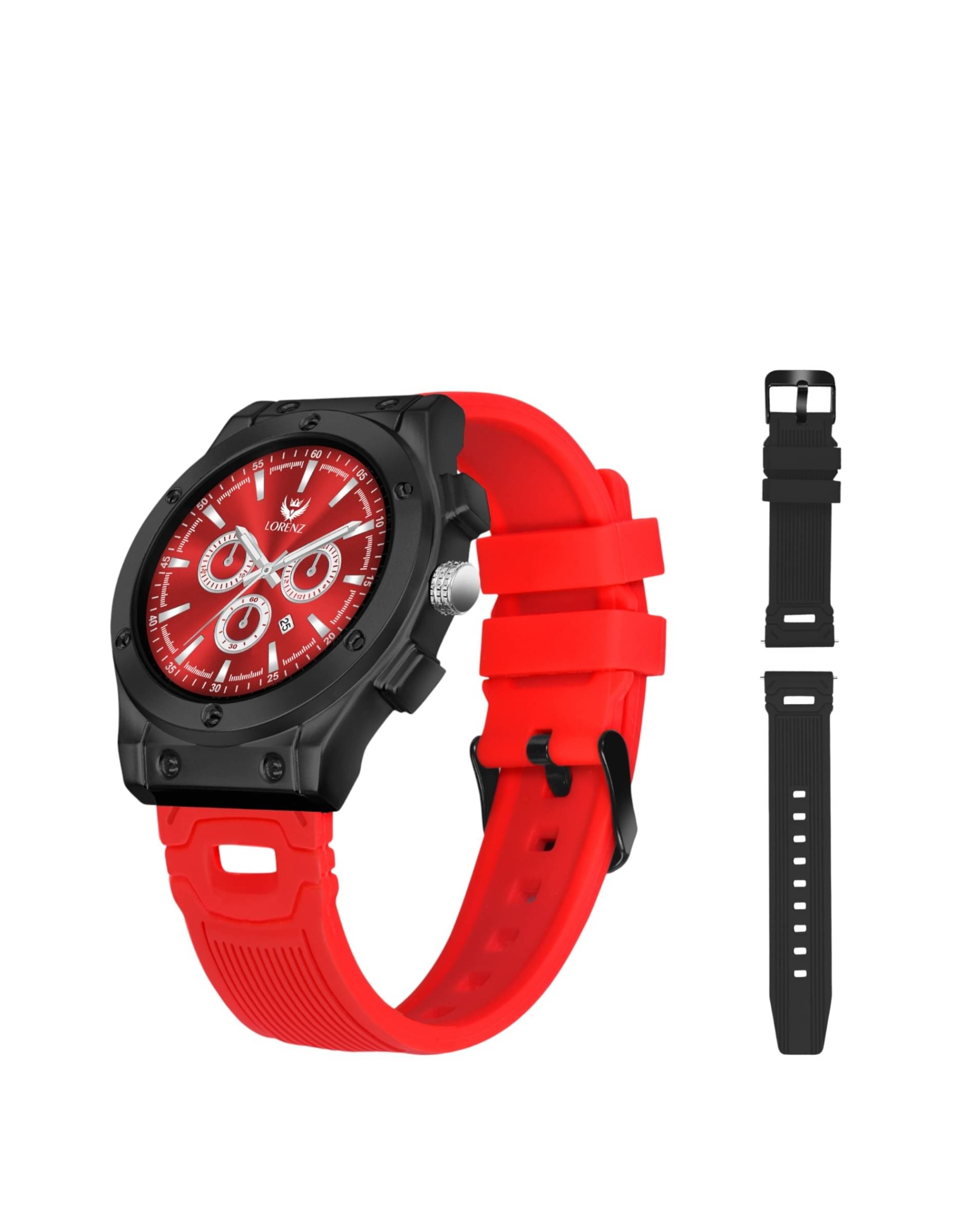     			Lorenz Red Silicon Analog Men's Watch