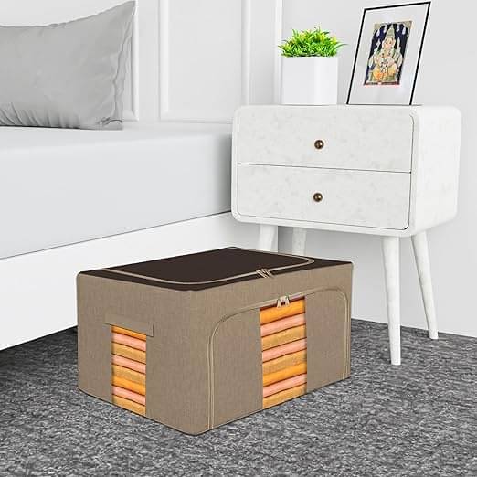     			Macloom Foldable Steel Frame Clothes Organizer