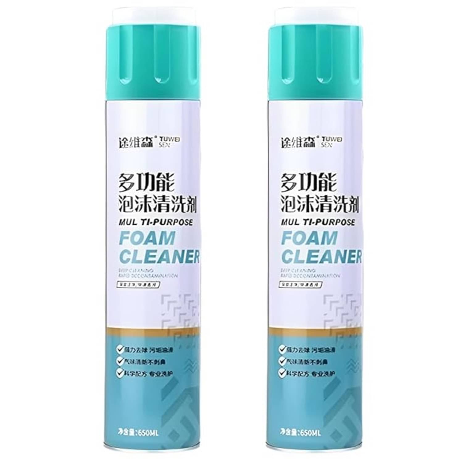 Multipurpose Foam Cleaner Spray – Powerful Deep Cleaning Spray for Car, Home, Upholstery & Kitchen – Sofa Cleaning Foam, Removes Stains, Dirt, Grime from Fabric, Leather, Plastic & More 650 ml (1) Multipurpose Foam Cleaner Spray – Powerful Deep Cleaning Spray for Car, Home, Upholstery & Kitchen – Sofa Cleaning Foam, Removes Stains, Dirt, Grime from Fabric, Leather, Plastic & More 650 ml (1)