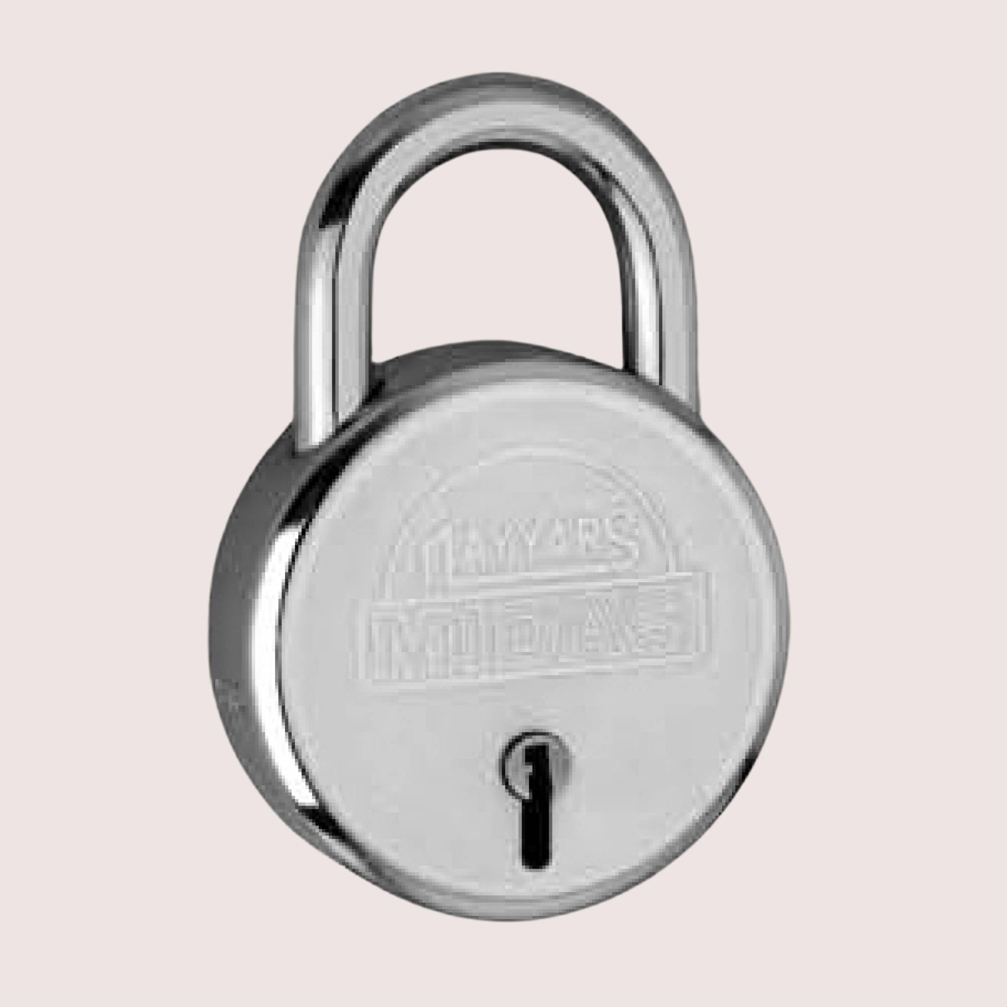 NAYYARS MIDAS Heavy-Duty 40mm Round Padlock with 7-Lever Security & 3 Iron Keys – Durable Silver Lock for Home, Office, and Travel, Pack of 1 NAYYARS MIDAS Heavy-Duty 40mm Round Padlock with 7-Lever Security & 3 Iron Keys – Durable Silver Lock for Home, Office, and Travel, Pack of 1