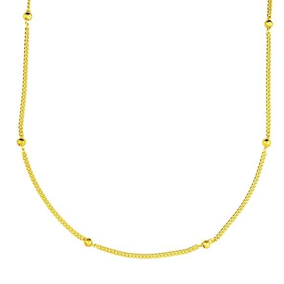 Opus Gems Gold Plated Chain ( Set of 1 ) Opus Gems Gold Plated Chain ( Set of 1 )