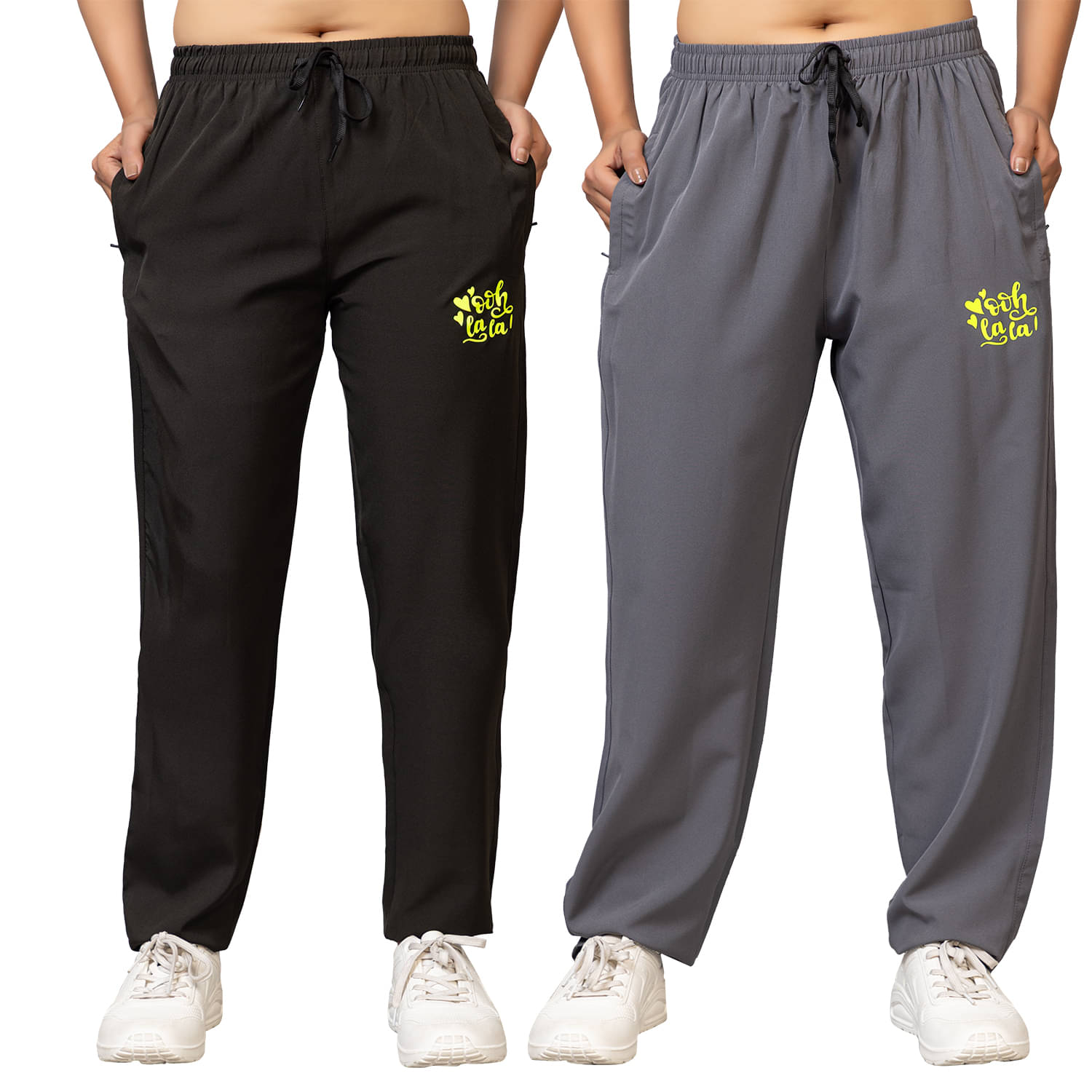     			PROBASIC Multicolor Cotton Blend Women's Nightwear Pyjama ( Pack of 2 )