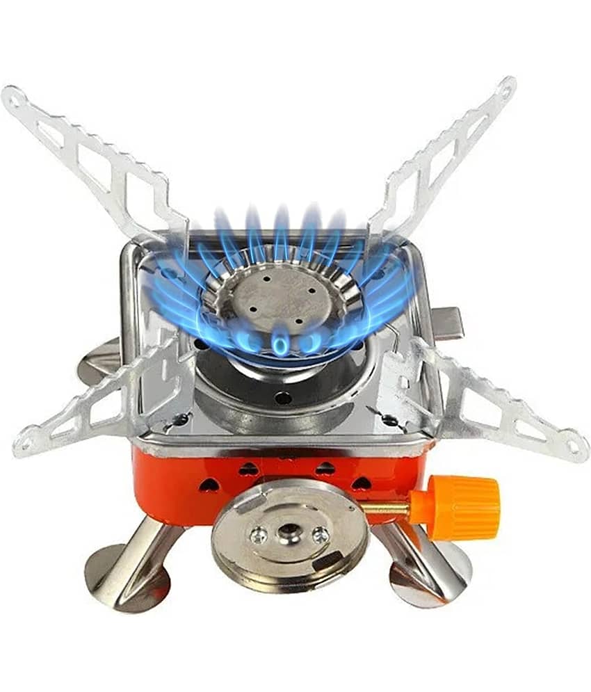 Portable Gas Stove, Camping Gas Stove, Gas Stove, Small Gas Stove for Travelling, Mini Stove with Folding Furnace and Stainless Steel Body with Storage Bag for Hiking and Picnic - Sports and Fitness Equipment | Buy online on ZillyBuy