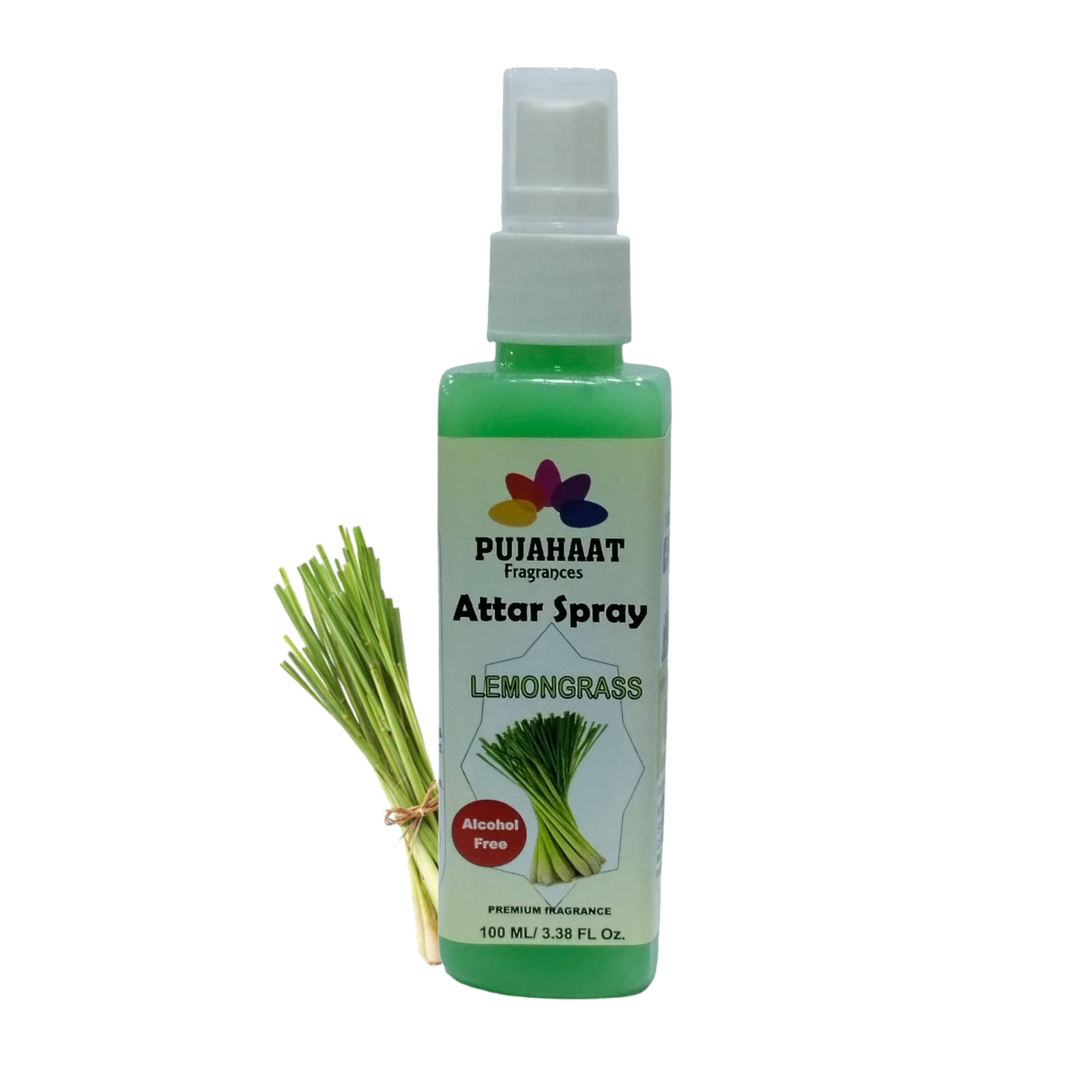     			Pujahaat Lemon Grass Non- Alcoholic 100ml Attar ( Pack of 1 )