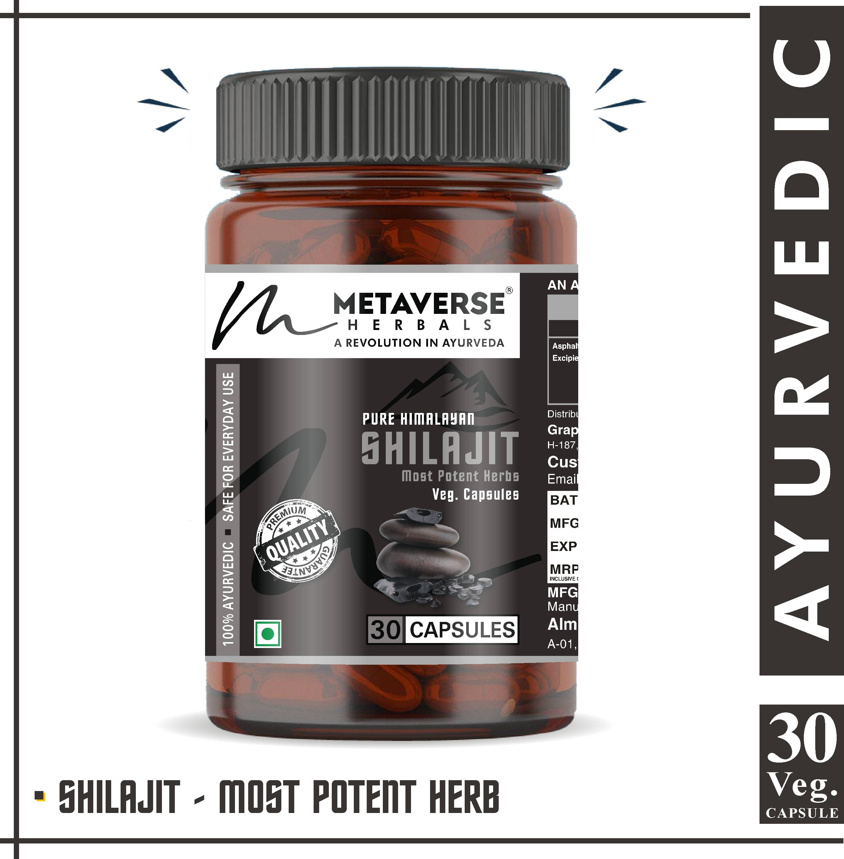 Pure Himalayan Shilajit Capsule for Strength Stamina Performance 100% Ayurvedic Pure Himalayan Shilajit Capsule for Strength Stamina Performance 100% Ayurvedic