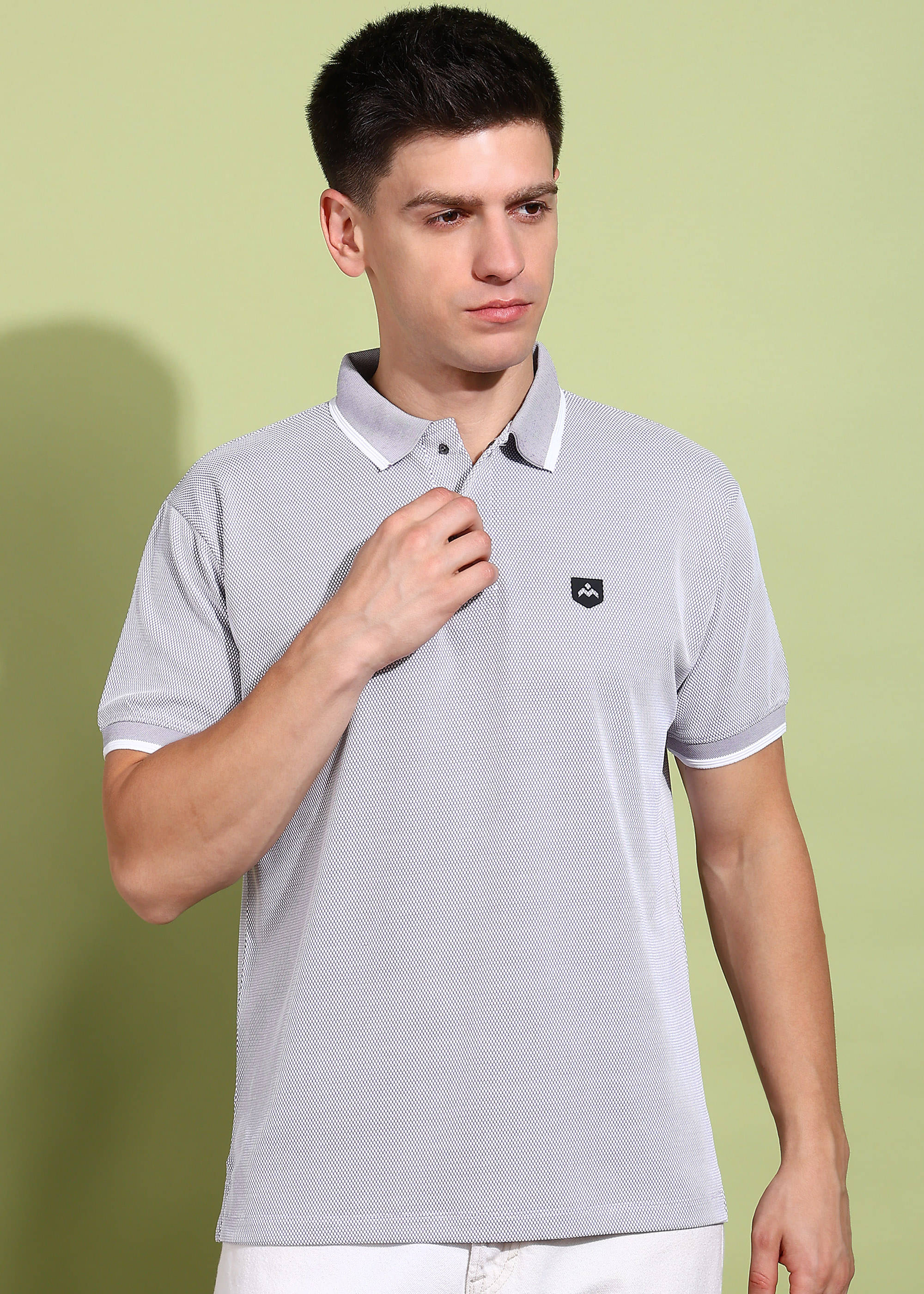 REEPOLLY Men 100% Cotton Regular Fit Printed Polo T-Shirt ( Mauve ) REEPOLLY Men 100% Cotton Regular Fit Printed Polo T-Shirt ( Mauve )