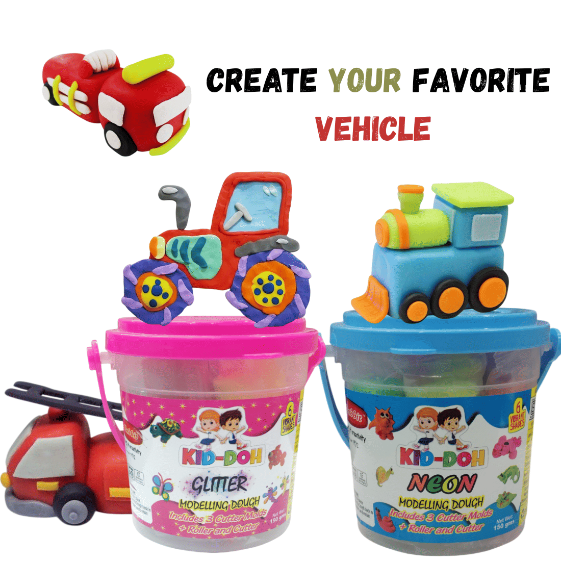 Rabbit Kid Dough Glitter Bucket + Neon Combo with 24 Fun Moulds – Colorful, Soft, and Non-Toxic Play Clay Set for Kids – Ideal for Creative Play, Learning & Gifting     			Rabbit Kid Dough Glitter Bucket + Neon Combo with 24 Fun Moulds – Colorful, Soft, and Non-Toxic Play Clay Set for Kids – Ideal for Creative Play, Learning & Gifting