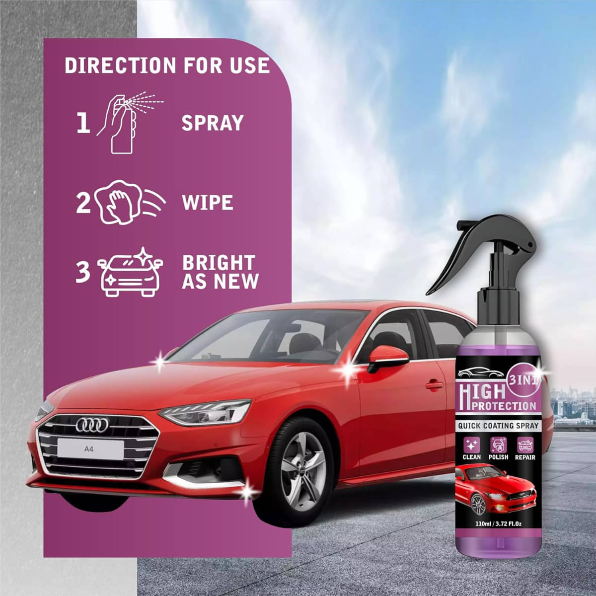Radhe Creation - Clear Coat Shine Polish For All Cars ( Pack of 1 ) Radhe Creation - Clear Coat Shine Polish For All Cars ( Pack of 1 )