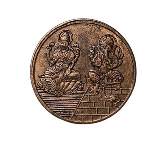 Rare East India Company Laxmi and Ganesh Ji Token , Weight Approx 20 Gms Rare East India Company Laxmi and Ganesh Ji Token , Weight Approx 20 Gms