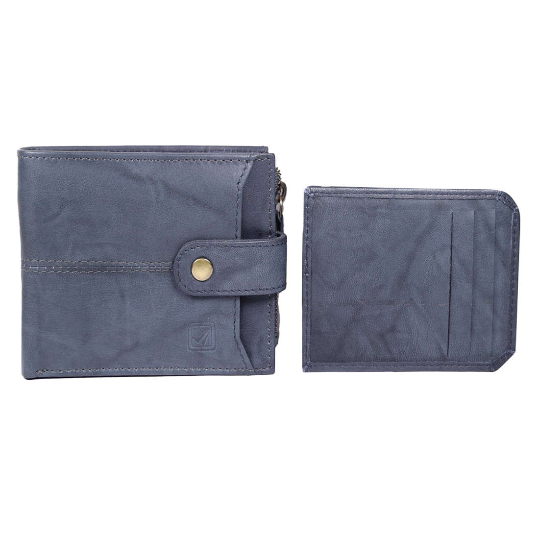 STYLE SHOES 100% Leather Self Design Men's RFID Wallet With 3 Slots For Card ( Blue , Pack of 1 ) STYLE SHOES 100% Leather Self Design Men's RFID Wallet With 3 Slots For Card ( Blue , Pack of 1 )