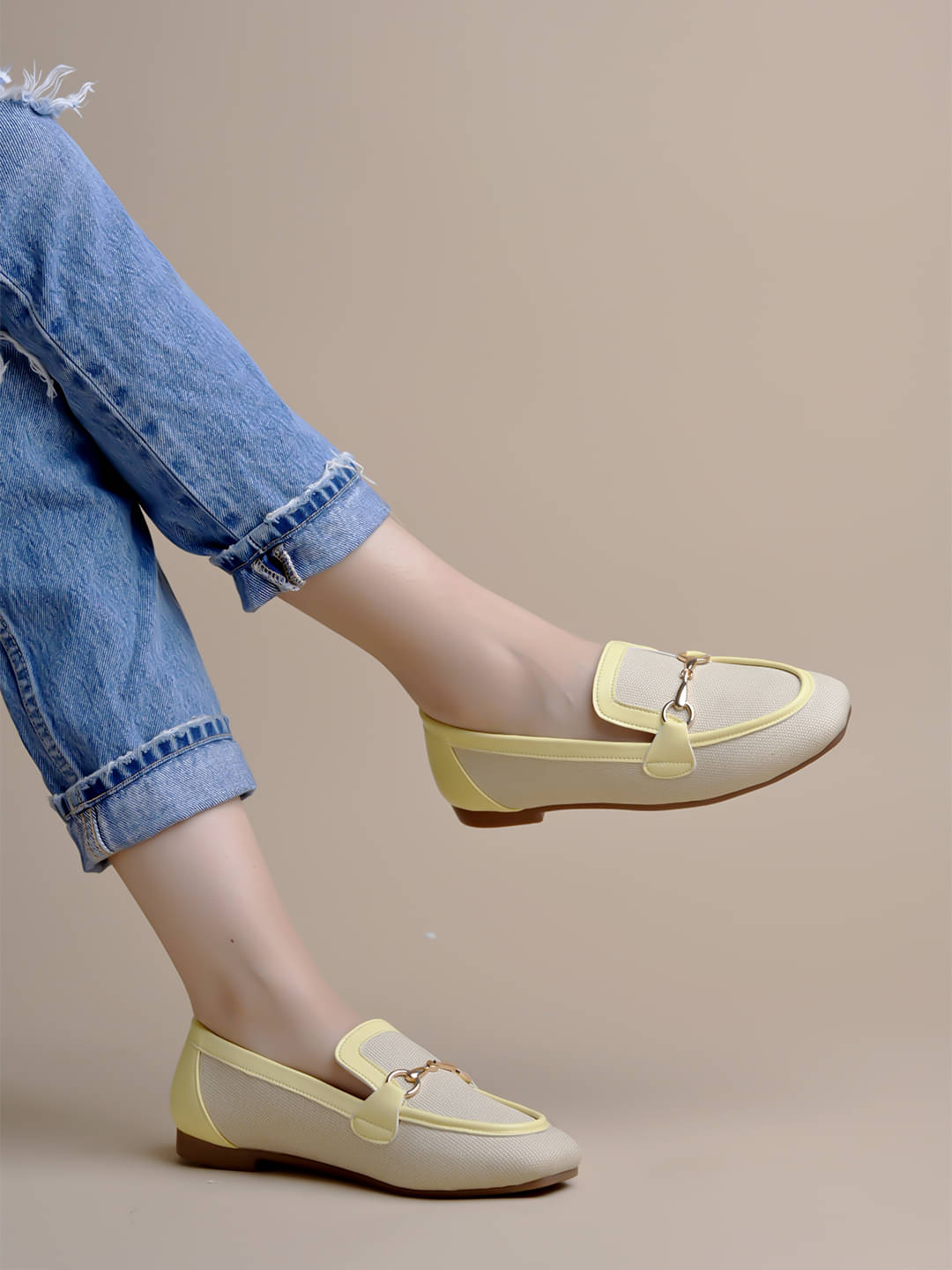 Shoetopia Cream Women's Loafers Shoetopia Cream Women's Loafers