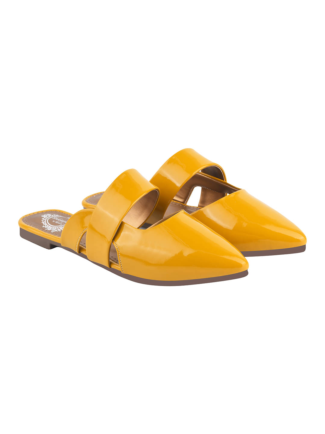     			Shoetopia Yellow Women's Flats