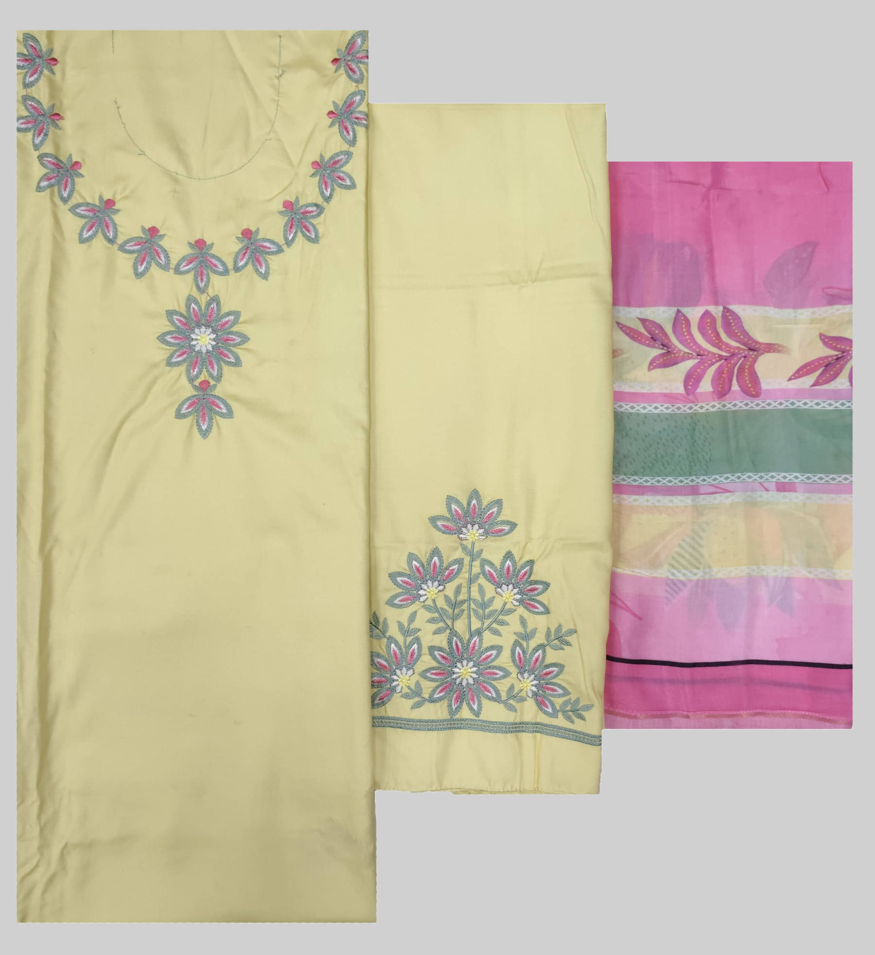     			Soul Essence Women Cotton Unstitched Dress Material ( Yellow )