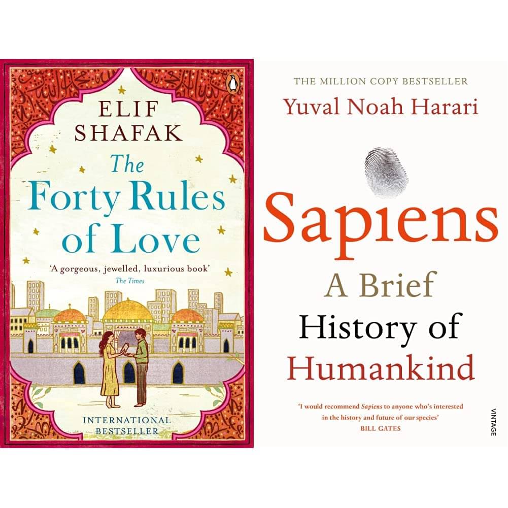 The Forty Rules Of Love & Sapiens By Elif Shafak & Yuval Noah Harari The Forty Rules Of Love & Sapiens By Elif Shafak & Yuval Noah Harari