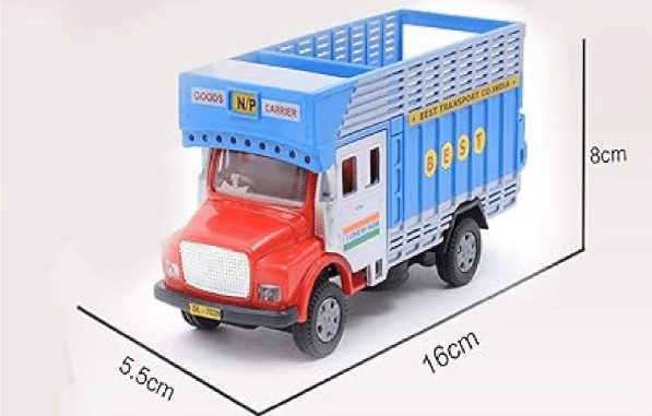     			Toonkiz Toys Plastic Pull Back High Deck Truck Toy