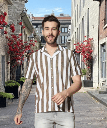     			Unicus Apparel Poly Cotton Regular Fit Checks Half Sleeves Men's Casual Shirt - Brown ( Pack of 1 )
