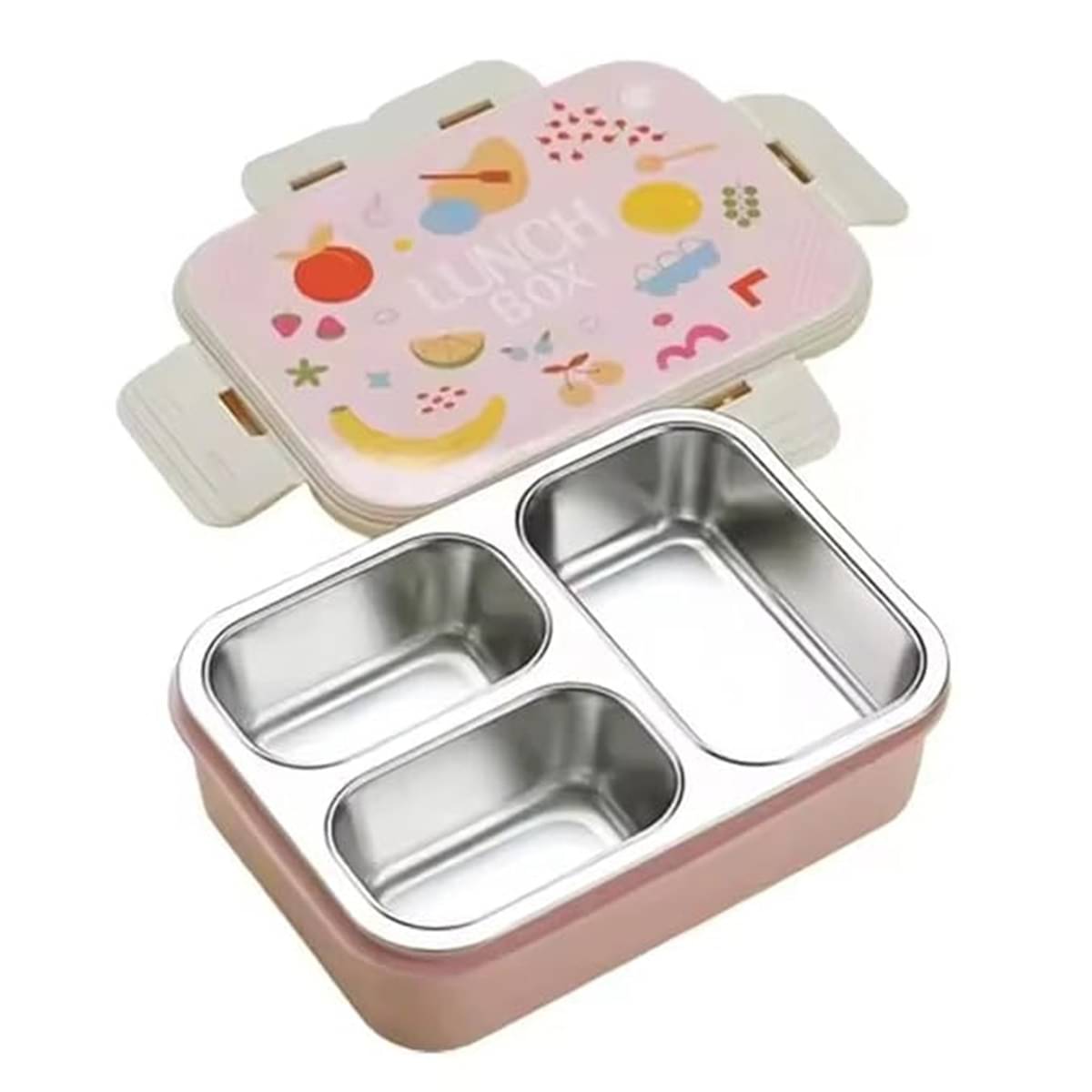     			analog kichenware Kids/School/Office Stainless Steel Lunch Box 1 - Container ( Pack of 1 )