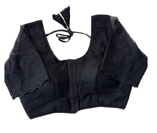     			fancynine Black Readymade with Pad Net Women's Blouse ( Pack of 1 )