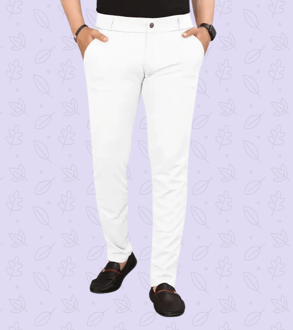 ikigai White Lycra Men's Trackpants ( Pack of 1 ) ikigai White Lycra Men's Trackpants ( Pack of 1 )
