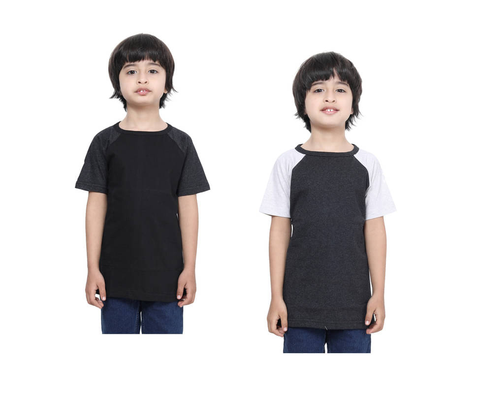     			IndiWeaves Pack of 2 Boys Cotton T-Shirt ( Multicolor )