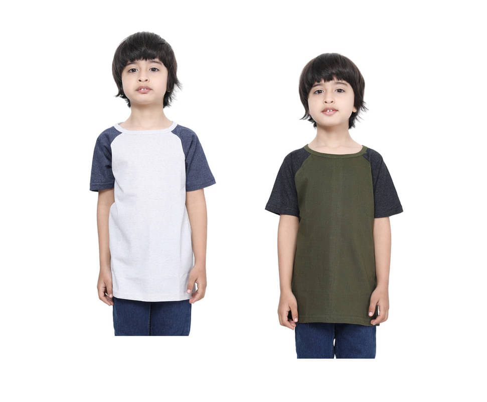     			IndiWeaves Pack of 2 Boys Cotton T-Shirt ( Multicolor )