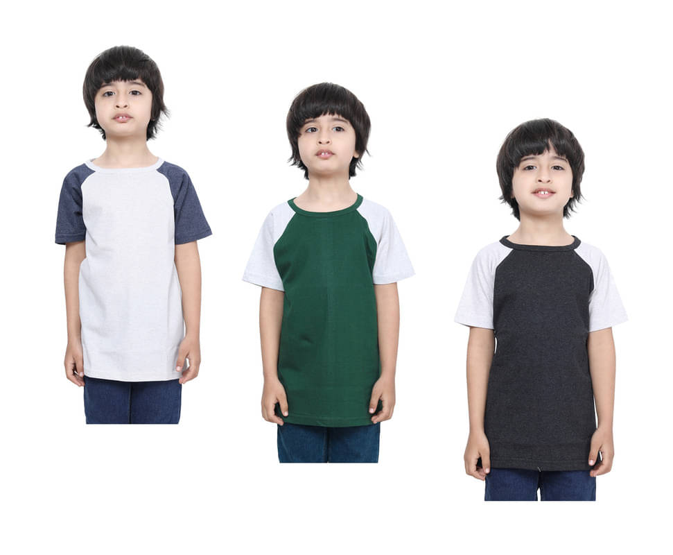     			IndiWeaves Pack of 1 Boys Cotton T-Shirt ( Multicolor )