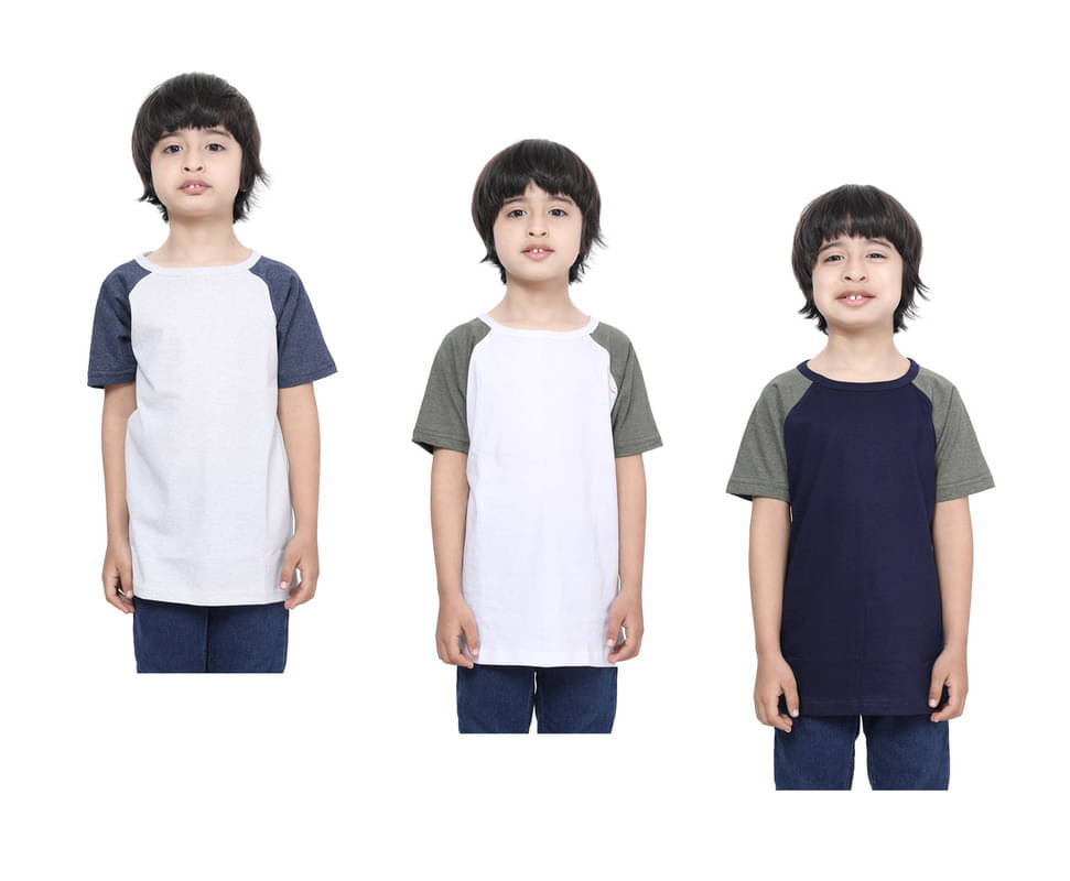     			IndiWeaves Pack of 1 Boys Cotton T-Shirt ( Multicolor )
