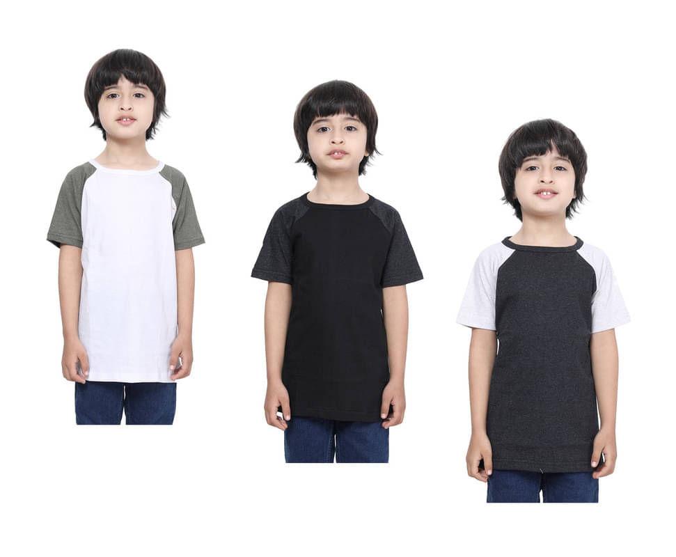     			IndiWeaves Pack of 1 Boys Cotton T-Shirt ( Multicolor )