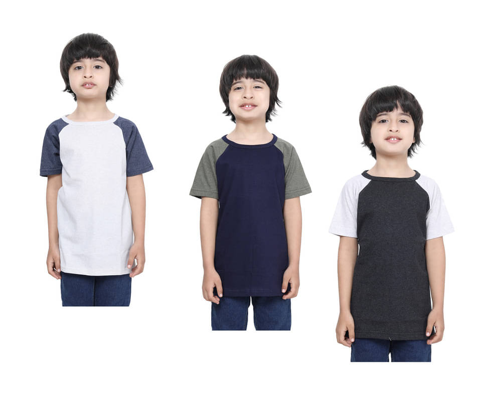     			IndiWeaves Pack of 1 Boys Cotton T-Shirt ( Multicolor )
