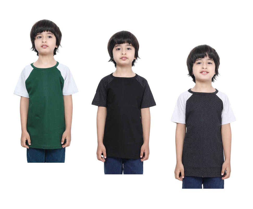     			IndiWeaves Pack of 1 Boys Cotton T-Shirt ( Multicolor )