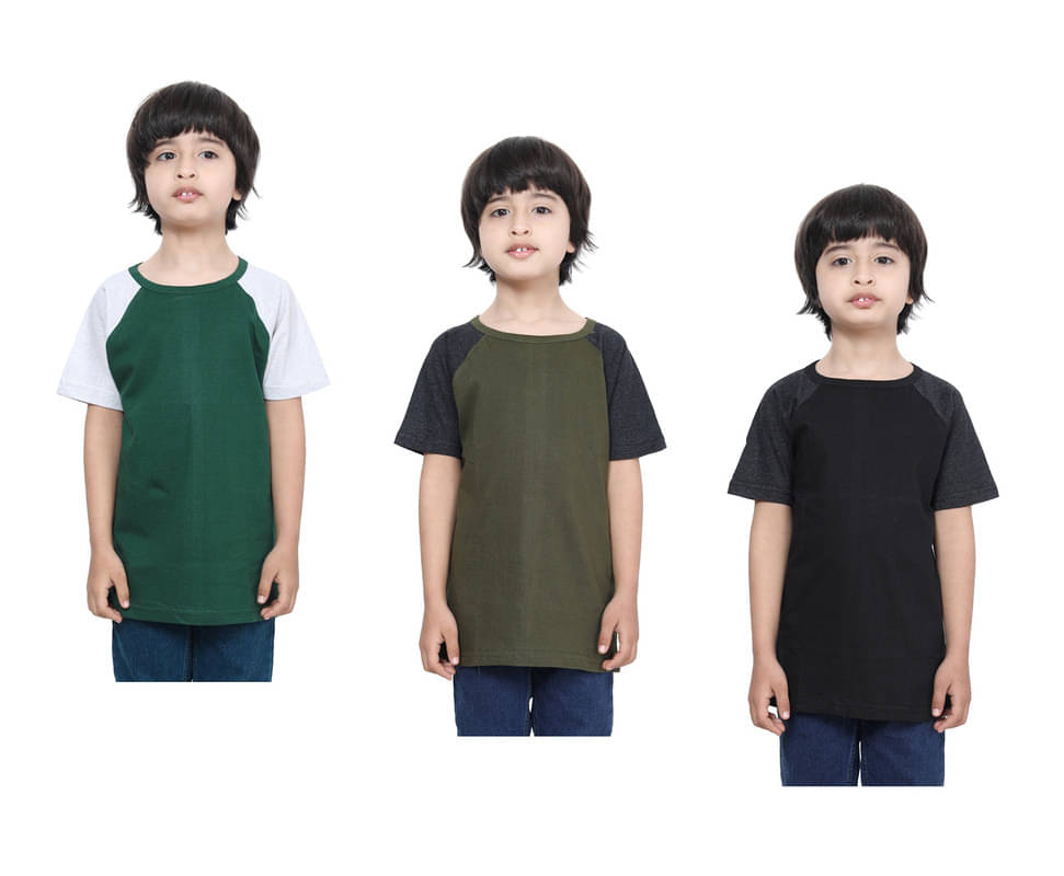     			IndiWeaves Pack of 1 Boys Cotton T-Shirt ( Multicolor )