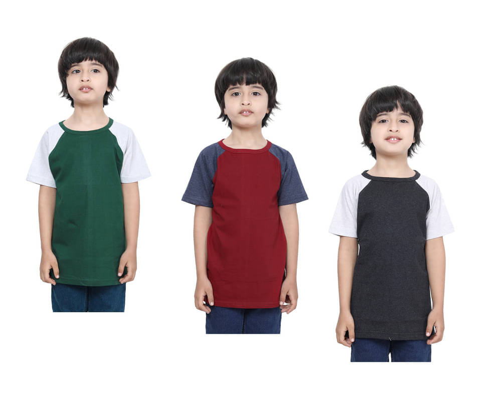     			IndiWeaves Pack of 1 Boys Cotton T-Shirt ( Multicolor )