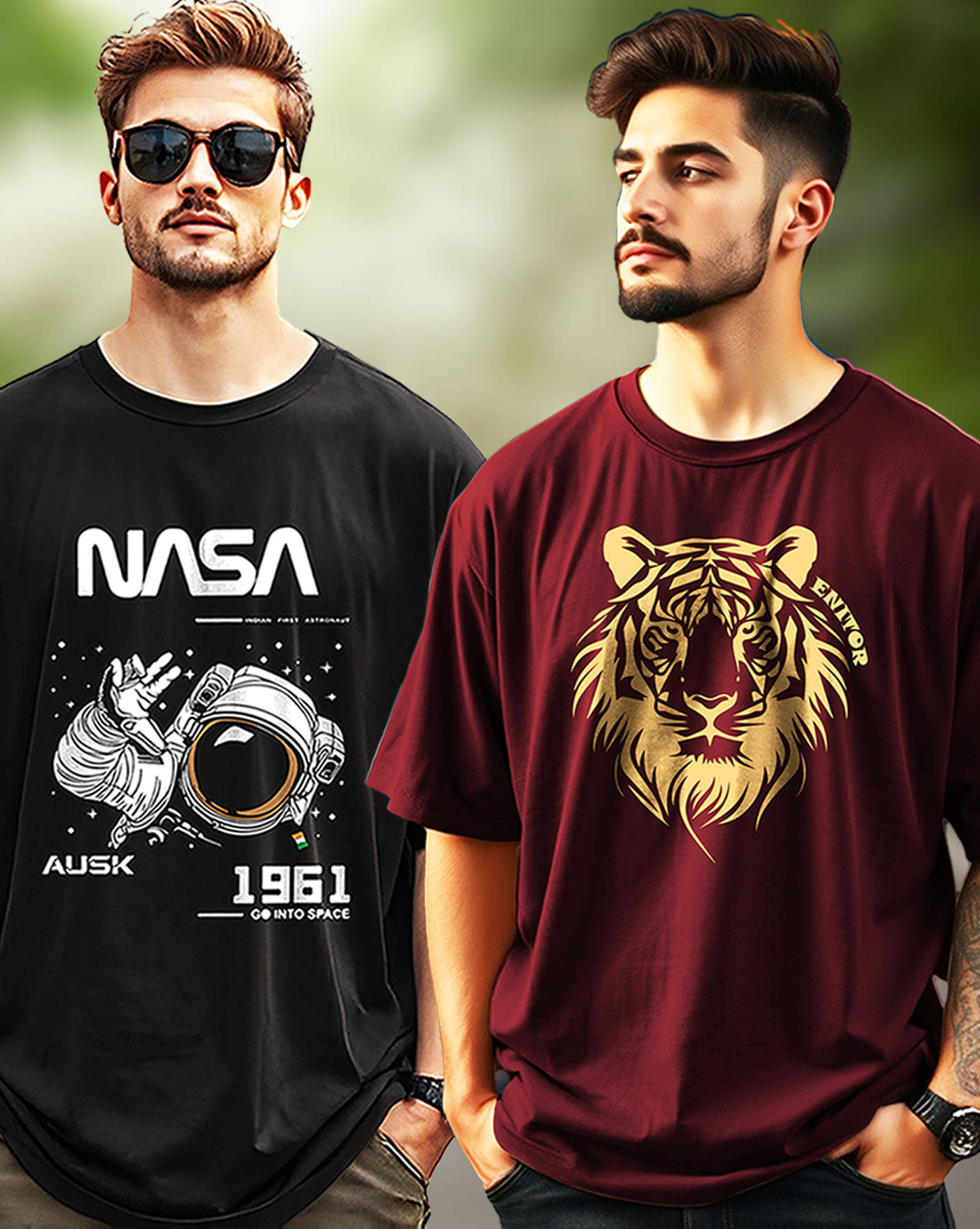 AOOSH Men Cotton Blend Oversized Fit Printed T-Shirt ( Maroon ) AOOSH Men Cotton Blend Oversized Fit Printed T-Shirt ( Maroon )
