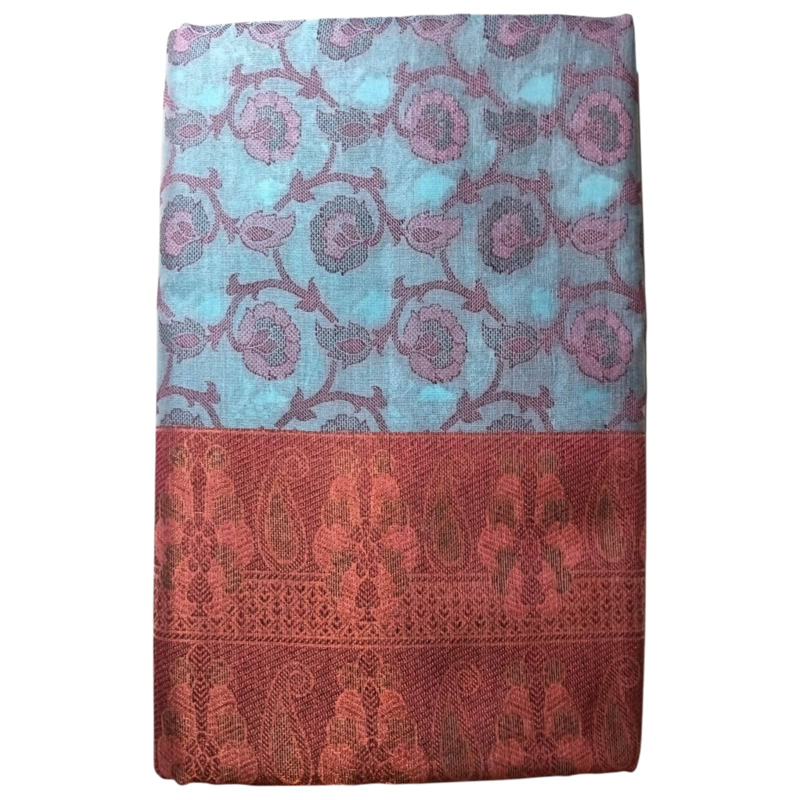     			Anaya Saree Cotton Silk Printed Saree With Stitched Blouse ( Multicolor )