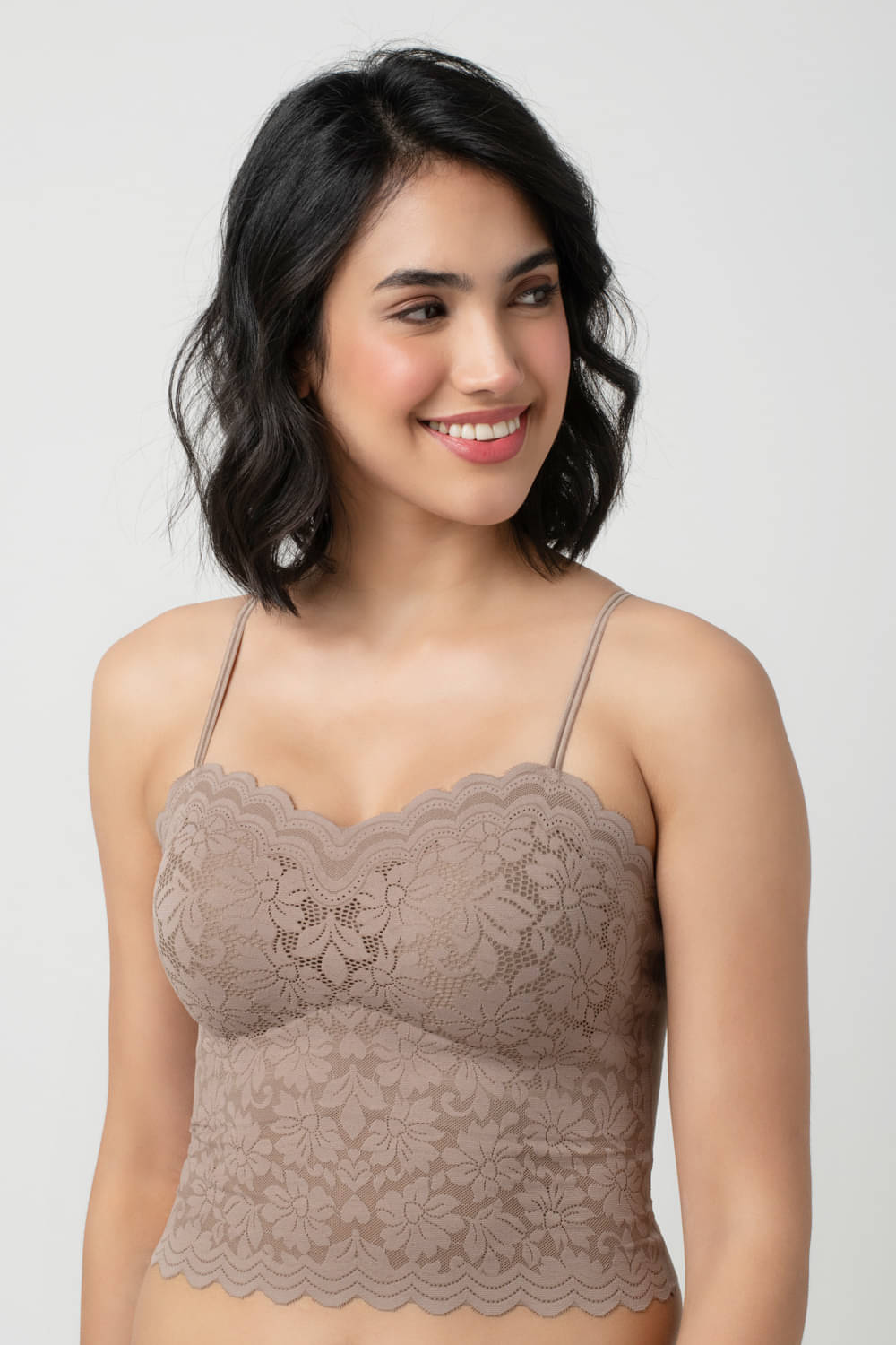 Bodyline Women's Nylon Camisole Top ( Brown ) Bodyline Women's Nylon Camisole Top ( Brown )
