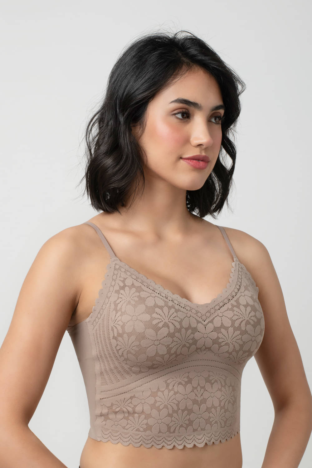 Bodyline Women's Nylon Camisole Top ( Brown ) Bodyline Women's Nylon Camisole Top ( Brown )