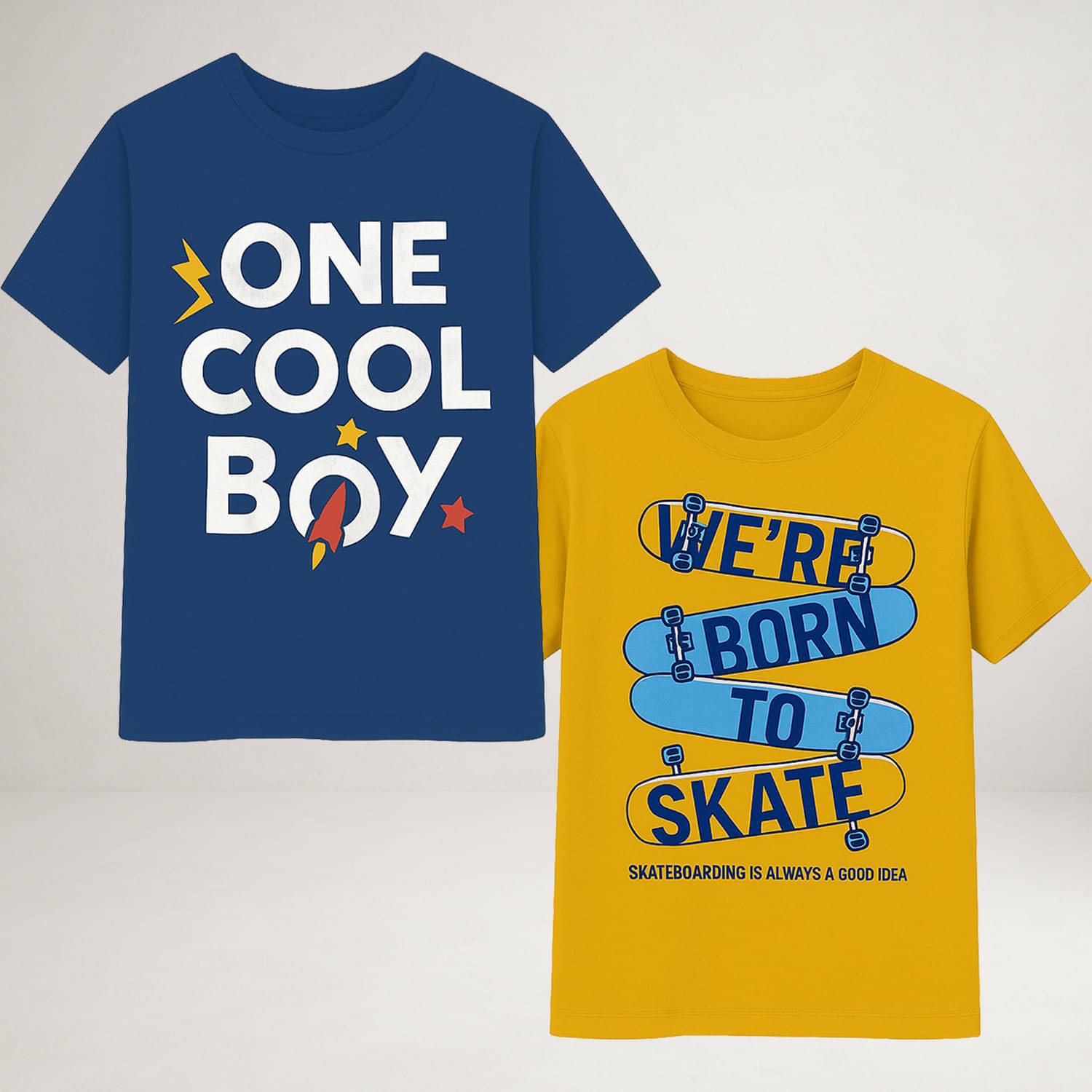     			CUTE TREND Pack of 1 Boys Cotton T-Shirt ( Multicolor 2 )