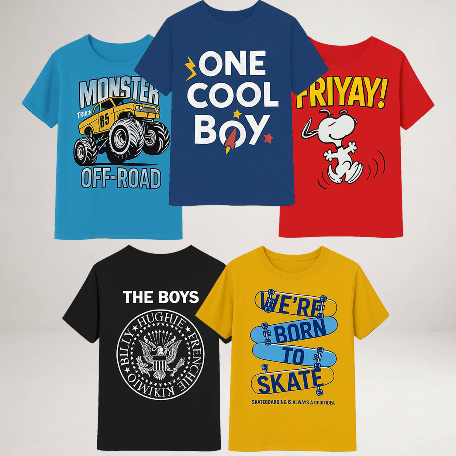     			CUTE TREND Pack of 2 Boys Cotton Polo T-Shirt ( Multicolor 5 )