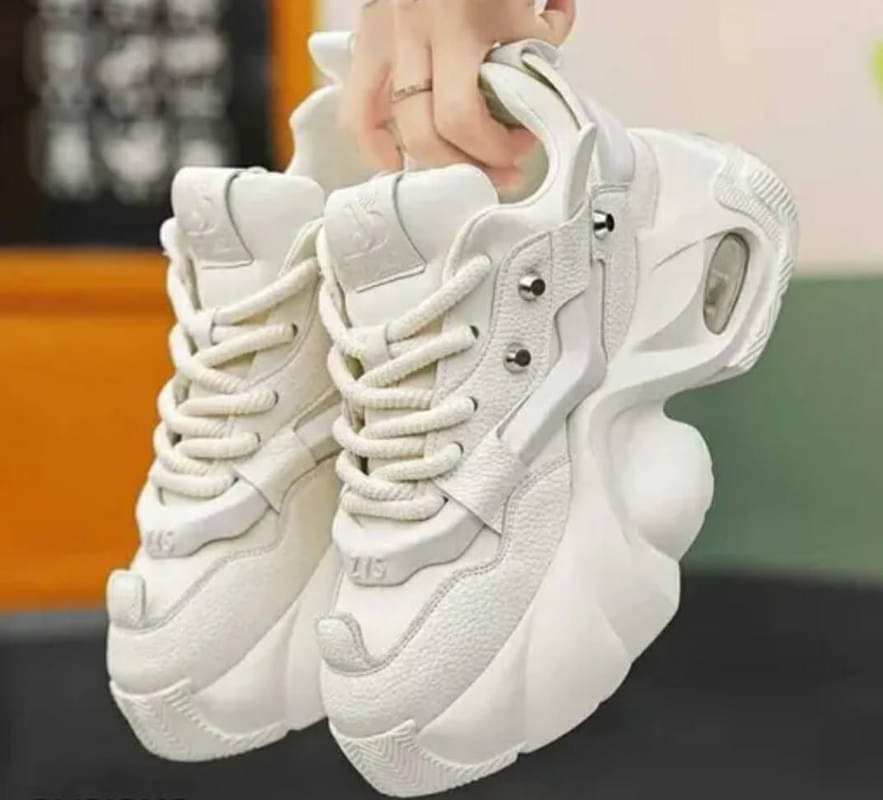     			Densu White Men's Outdoor Shoes